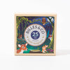Box of 25 Magic Forest marbles in green blue white brown from Billes & Co